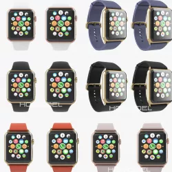 Apple Watch Edition Collection Gold 3D model
