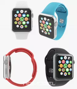 Apple Watch Sport All Color 3D model