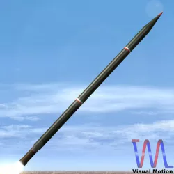 Arash Rocket Low-poly  3D model