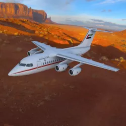 Avro RJ70 Low-poly  3D model