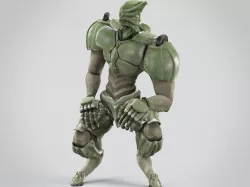 Battle extraterrestrial cyborg animated Low-poly  3D model