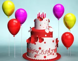 Birthday Cake 3D Model  3D model