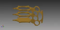 brass knuckle beer holder