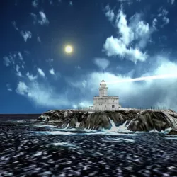 Capo Testa Lighthouse - Sardinia-Italy Low-poly  3D model