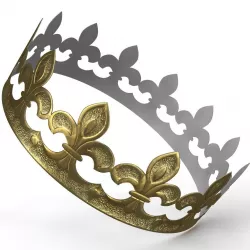Cardboard Crown 3D model