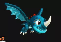 Cartoon Dragon Low-poly  3D model