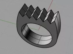 Chunky Saw Ring