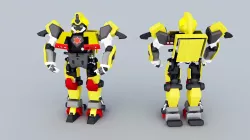 combat robot 3D model