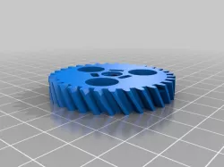 Compact Geared Extruder (with Helical Gears)
