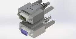 connectors DB 9 m. & f.