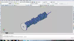 Crankshaft of v12 engine