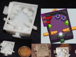 DailyEarring#63: Micro Pinball Machine (2x3cm)