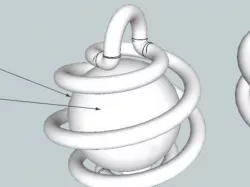DailyEarring#78: Sphere [2] in offset springs