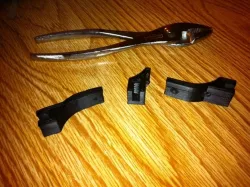 Door blocker plexiglas holder brackets