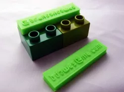 Duplo Name Plate for Modular Identity Bricks