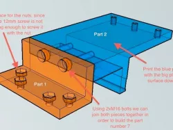 Easier parts printing for XY lowrider