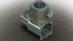 Engine blower assembly