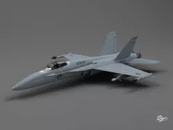 F-18 Hornet 3D model