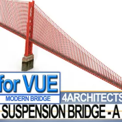 For VUE Suspension Bridge A 3D model