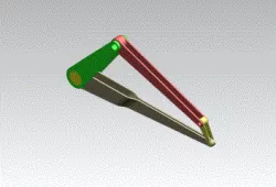 Four-bar mechanism by Catia v5 DMU Kinametics