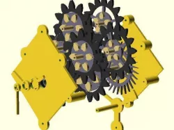 Frame Update for 8-Gear Clock (revision C)