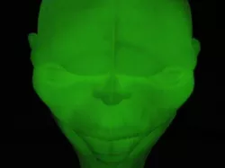 Glowing Alien head