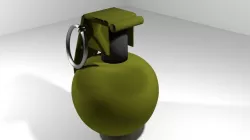 Hand Grenade Fragmentation sphere shape 3D model
