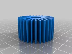 heatsink and support for extruder hot end.