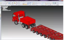 Heavy Truck Puller With Axles Assembly