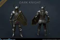 Heroes - Dark Knight Low-poly  3D model