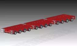 Hydraulic Axle Module Carrier Platform SolidEdge