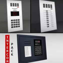 Intercom pack 3D model