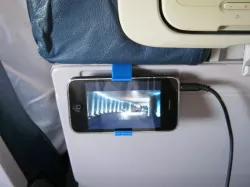 Iphone hook for airplanes