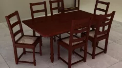 Laced Thong Dinning Set 3D model