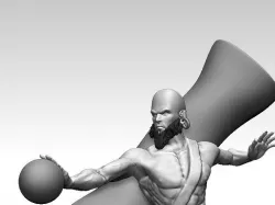 League of legend Ryze bust 3D model
