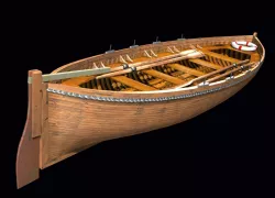 Life Boat XIX century Low-poly  3D model