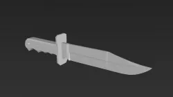 Low-poly Knife 02 Low-poly  3D model