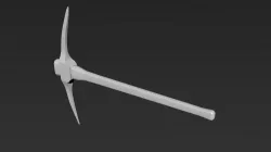Low-poly Pickaxe Low-poly  3D model