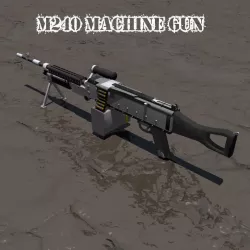 M240 Machine Gun 3D model
