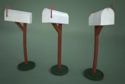 Mailbox Cartoon 3D model