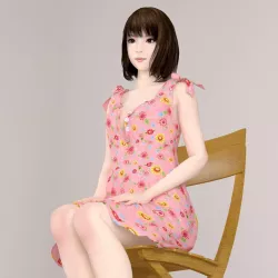Mariko dress pose 05 3D model