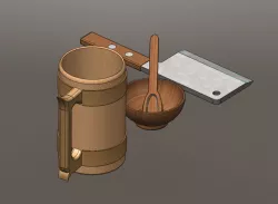 Medieval spoon knife beer