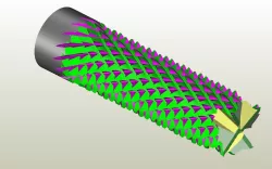 Mill for composite materials