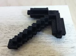 Minecraft 3D pickaxe