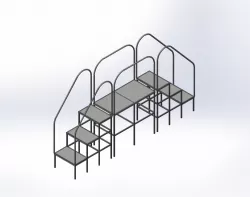 Mini plataforma com escadas