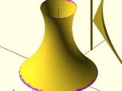 OpenSCAD Conic Bezier Curve
