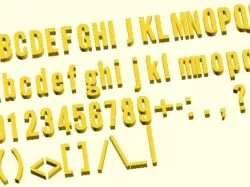 OpenSCAD League Gothic Font Module