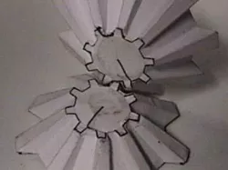 Paper printable bevel gears