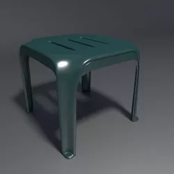 Plastic Stool 3 3D model