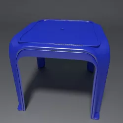 Plastic Stool 4 3D model